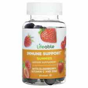 3 X Lifeable, Immune Support Gummies with Elderberry, Vitamin C and Zinc, Natura