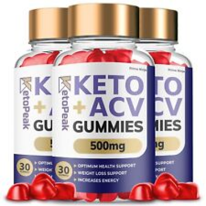 KetoPeak Keto ACV Gummies, Keto Peak Max Strength ACV Gummies (3 Pack)
