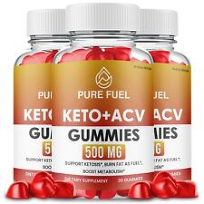 Pure Fuel Keto ACV Gummies, Purefuel Gummies Max Strength Official   (3 Pack)