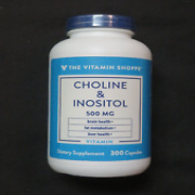 The Vitamin Shoppe Choline & Inositol 500 mg Dietary Supplement 300 Capsules
