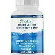 Sodium Chloride Tablets 1 gm, USP | 300 Count | Normal Salt Tablets | (15.4gr...