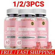 60pcs Glutathione Collagen Glow Anti-aging skin Whitening Gummies 2024