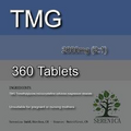 TMG Trimethylglycine 2000mg Strong High Strength x 360 Tablets