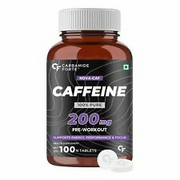 Carbamide Forte Caffeine 200mg Tablets for Men & Women | Pre-Workout | 100 Tabs