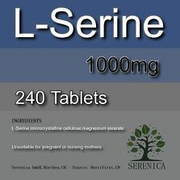 L-Serine 1000mg brain and nervous system x 240 Tablets