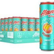 Alani Nu Juicy Peach Sugar-Free Energy Drink, 12oz cans 24-pack Multi-pack