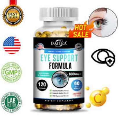 Eye Vitamins w/ Lutein & Zeaxanthin - Dry Eyes & Eye Fatigue 30 To 120 Capsules