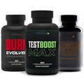Test Boost Max + Burn Evolved + Turmeric Black Muscle Sex Fat Burner Weight Loss