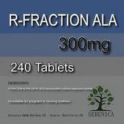 R-FRACTION ALPHA LIPOIC ACID 300mg Support Mailbox-Safe x 240 Tablets