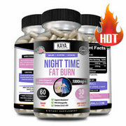 Night Time Fat Burner Supplement for Fat Burn Weight Loss 60 Caps X 5 Bottle