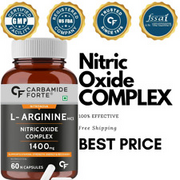 Nitric Oxide L-arginine 1400mg L citrulline Pre workout + Testosterone Booster