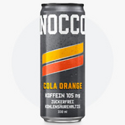 5 Cans | NOCCO BCAA DRINK - Coke Orange | 105mg Caffeine | Sugar Free