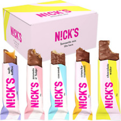 Nicks Favourite Chocolate Mix Box, Keto Snack Bars No Added Sugar Gluten Free 12