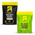 Ascent Whey + Plant Protein Powder - Vanilla Bean 2 lb & Chocolate 18 Servings