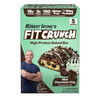 FITCRUNCH Snack Size Protein Bars, Designed by Robert Irvine, 6-Layer Baked Bar, 3g of Sugar, Gluten Free & Soft Cake Core (5 Bars, Mint Chocolate Chip)