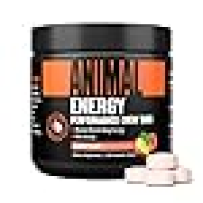 Animal Energy Chews, Fast Acting Energy with Caffeine, Nootropics and Sea Salt for Focus and Pre Workout - Convenient and Delicious Chews Format - Mango