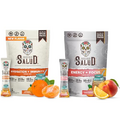 Salud 2-Pack | 2-in-1 Hydration + Immunity (Mandarin) & Energy + Focus (Peach Lemonade) – 15 Servings Each, Agua Fresca Drink Mix, Non-GMO, Gluten Free, Vegan, Low Calorie, 1g of Sugar
