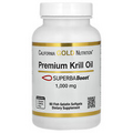 Premium Krill Oil with SUPERBABoost, 1,000 mg, 60 Fish Gelatin Softgels