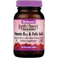 Bluebonnet Nutrition Earthsweet Chewables Vitamin B12 & Folic Acid - Raspberry