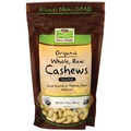 NOW Foods Certified Organic Whole, Raw Cashews - Unsalted 10 oz Pkg