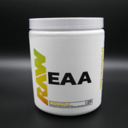 Raw Nutrition EAA Essential Amino Acids Pineapple Flavor 11.38oz/322.5g/25 Serv