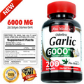 Organic Garlic Pills 6000 mg Equivalent 200 Softgels Odorless Garlic Oil Extract