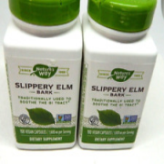 2 Slippery Elm Bark 1600 Mg Soothing Emollient Effect, 100 Caps