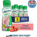 Glucerna Hunger Smart Shake, Creamy Strawberry, 10-fl-oz Bottle, 6 Count FRESH