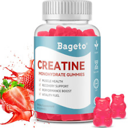 Creatine Monohydrate Gummies for Men & Women 5G of Creatine  per serv (60 count)