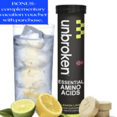 Unbroken -Tablets - BCAA Amino Acids - Lemon Lime Flavor -NEW Retails $15-30