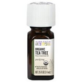 Aura Cacia Organic Tea Tree Essential Oil 0.25 oz Oil