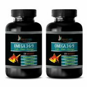 heart health omega 3 - OMEGA 3-6-9 3600mg - weight loss supplement 2 Bottles