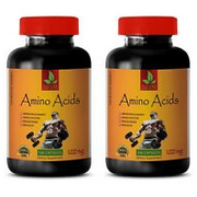 BCAA Capsules - AMINO ACIDS 1000mg - post workout - 2 Bottles 200 Capsules