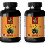Slimming Support - ACAI BERRY EXTRACT - Metabolism Boost - 2 Bottles 120 Caps
