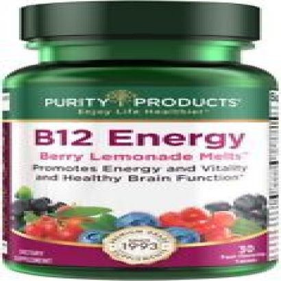 Purity Products B-12 Energy Berry Lemonade Melt w/Super Fruits - 30 Tabs