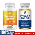 Omega 3 Fish Oil 3x Strength |Turmeric Curcumin With Bioperine Immune Support