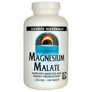 Source Naturals Magnesium Malate with Malic Acid 180 Tablets Energy CFS
