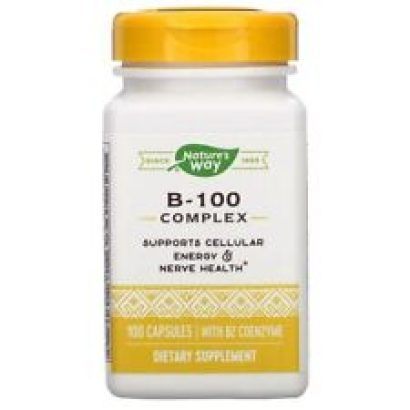 Nature's Way B-100 Complex with Riboflavin 5-Phosphate 100 Capsules Energy