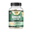 Ginger Root Capsules Made with Organic Ginger Root Powder 2500mg per Serving,...
