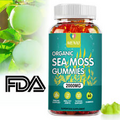 2000mg Organic Sea Moss Gummies- Apple Cider Vinegar, Bladderwrack, Burdock Root