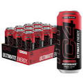 C4 Ultimate Sugar Free Energy Drink Fruit Punch Pre Workout 16Oz (Pack of 12)