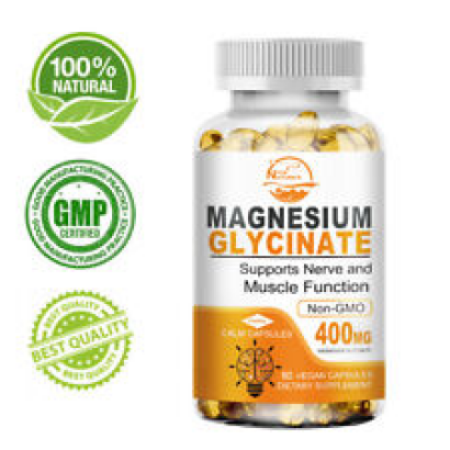 Magnesium 60 Softgels High Absorption Magnesium Glycinate Softgels Reduce Stress