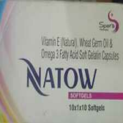 NATOW Softgel Vit-E,Wheat Green Oil Omega-3 Fatty  capsules 100 pack