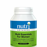 Nutri Advanced - Multi Essentials for Women Multivitamin with Iron - Vegetarian and Vegan - 60 Tablets