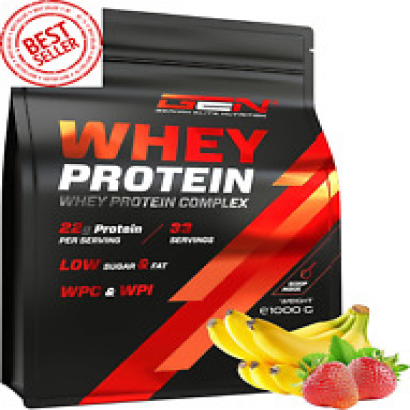 Whey Protein Komplex 1000 g Strawberry Banana Mit Isolat German Elite Nutrition