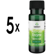 (225 g, 236,60 EUR/1Kg) 5 x (Swanson Anti-Gas Enzyme, 123mg - 90 vcaps)