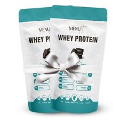 Whey Protein Pulver 1000g , Cookies and Cream, Eiweißpulver 2x500g