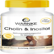 Cholin & Inositol - Hochdosiert & Vegan - Mit Cholinbitartrat - 90 Tabletten