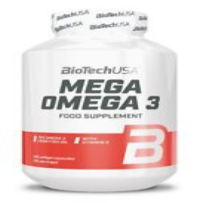 BiotechUSA Mega 3 Vitamin E Verbessert Herz Kreislauf Gesundheit 180 Kapseln