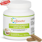 Vihado Ashwagandha Kapseln – Vegane Kapseln Mit Ashwagandha Extrakt – Hochdosier